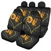 Belidome Adorabile Girasole Farfalla Auto Coprisedili Set Completo Sedile Del Veicolo Tessuto Protector Mata Morbido Durevole Lavabile Universale
