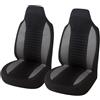 TPSOBRU Coprisedile Universale Per Citroen C1 Coprisedili Anteriori Con Schienale Alto Protezione Universale Per Auto 2 Pezzi(2pcs gray)