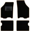 QUEMAR Tappetini Auto compatibili con Lancia Ypsilon 3 porte 2003-2011/ Kit Tappeti Moquette e Gomma su Misura (Set 2 Anteriori + 2 Poster.)/ Ricami e Colori Personalizzati (Bordo Beige, 0 Ricami)