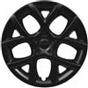 Farad Kit 4PZ Copricerchi Universali (Nero Opaco, Cerchio 15)