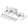 GjnjfdF Morsetto per riser manubrio, riser manubrio 7/8 - Morsetto per montaggio su manubrio 7/8 22mm Lega di alluminio - Supporto per morsetti per manubrio per moto, facile da installare