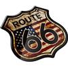 RZL-002-001 RZL 3D Sticker l'America Stati Uniti La storica Route 66 Adesivi Fit for Moto e Auto Adesivi per Auto (Colore : Multi-Colored)