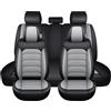 Gaoxianglin Coprisedili Auto per Volkswagen Golf 7, Coprisedile Pelle Universale, 5 Posti Copri Sedile, Coprisedile File Anteriore E Posteriore Auto- Grigio