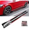ZZRSXZSR Auto Minigonne Laterali per Opel Corsa F Corsa-e MJ22 Corsa Edition 2019-2022,Minigonne Laterali Per Auto Estensione Pannelli Sottoporta Alettoni Laterali per Auto Rocker Splitter Lip Spoiler