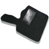 Generico Tappetino guidatore Fortwo 450 e 451 dal 1998 al 2014 bordino nero moquette nera composto da tappeto solo lato guida antiscivolo specifico su misura 131717