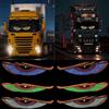AOBUJDUB 2pcs Diavolo Occhi Luce per Auto Occhi Led per Camion, Display Led Segno di Corsa Segno Illuminato Personalizzato per Auto, Camion, USB 5V(Blue)