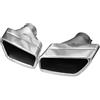 Xfheqmd Silenziatore Scarico Per BMW Serie 5 G30 G31 G32 F10 F11 520d Per M Per Lo Sport Silenziatore In Acciaio Inox Tubo Scarico Ugello Punta Auto Tubo Scarico Finale Marmitta(Silver B)