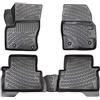 ELMASLINE 3D Tappetini Gomma per Ford C-MAX 2003-2010 | Bordo Extra Alto | Tappetini Auto
