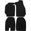 J&J AUTOMOTIVE Tappetini in Tessuto per Porsche Porsche 911 SC 1978-1983, Set da 4 Pezzi Anteriori e Posteriori, di Velluto su Misura, Antiscivolo, Colore Nero