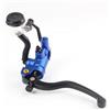 EIMMLSX Leve Freno Frizione Per Kawasaki Per Suzuki Moto Freno Scooter Frizione PX1 Pompa Freno Leva Radiale 17,5mm Cilindro Maestro Installazione 22mm Leve Frizione Freno(Blue Left)