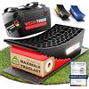WERKTHOR Cunei per Camper (Rosso) - [Set di 2] Cunei Collaudati per Caravan, Camper e Rimorchi [<13,5t] - Livellamento Senza Gradini, Cunei per Camper Incl. Borsa di Trasporto