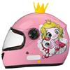 GNIUBBDB Casco moto integrale per bambini, casco scooter omologato ECE con visiera parasole e sciarpa rimovibile, casco scooter per ragazzi e ragazze dai 3 ai 12 anni B-5,48-55CM