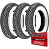 Motocar Tre gomme pneumatici Kenda K333 3.00-10 42J + camere d'aria Vespa 50 Special