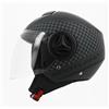 Generico Casco Demi Jet Scotland 120033 Elite, Nero Titanio (L)