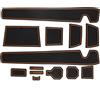 Lspbfkq Accessori Auto Interno Per Dacia Per Duster 3 2024 2025 Per Scanalature Della Portiera Dell'auto, Accessori Per Interni Auto Tappetino Antiscivolo Auto Trim Accessories(Orange)