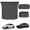 GAFAT [3 Pezzi] GAFAT Nuovo Tesla Model Y Standard 2026 Tappetino per Bagagliaio Anteriore e Posteriore, TPE Tutte le Stagioni, Accessori Model Y Standard 2026 Juniper, Bordo Slto 3D Originale, Pieghevole