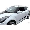 J&J AUTOMOTIVE Deflettori d'Aria per Suzuki Swift 3-Porte Berlina 2010-2017, Set da 2 Pezzi, Nero Fumé Oscurato Heko