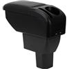 ZENVI Braccioli Compatible with Suzuki Ignis Braccioli 2017-2024 Console Centrale Organizer Immagazzinaggio Scatola Utilizzabile Per Autisti Supporto Gomito (Stile Fibra Carbonio)