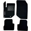 Dp carpet Tappetini compatibili per Opel Corsa F dal 2019 con 1 logo, battitacco in gomma rinforzata, clip di fissaggio e antiscivolo