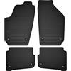 Wielganizator Tappetini in gomma su misura, compatibili con Volkswagen Polo IV 9N (2001-2009) hatchback neri su misura adattamento ottimale