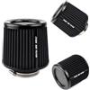 Swtgaah Filtro dell'Aria Sportivo a Testa a Fungo 76 mm - Universale ad Alto Flusso per Auto (Nero)