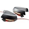 DESDEAQQHH Per VW Per Polo MK5 6R 6C 2009 2010 2011 2012 2013 2014-2017 Indicatore di direzione dinamico per specchietto retrovisore laterale Luce LED freccia auto Indicatori