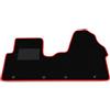 Somer Car Kit Tappetini Auto compatibili con Fiat Talento 2016-2025 - unito | Set Tappeti in Moquette, Tappeto auto su misura, bordo rosso