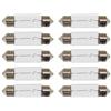Generico C I F 1428-A Kit 10 Lampadine Lampadina a Siluro S8.5 (6V 18W) Misura 15x43mm Luce Anteriore per V e s p a 50 Special, L, N, R, PK 50/S, Ciao, Sì, Garelli