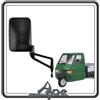 Piaggio SPECCHIO SPECCHIETTO RETROVISORE LATO DESTRO DX LATO PASSEGGERO PER PIAGGIO APE TM 703 - APE 602 - PIAGGIO APE POKER ORIGINALE.