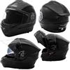 A-Pro Casco Modulare Touring Apribile P/J Moto Sport Visiera Parasole Nero XS