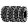 SunF A050 25x8-12 & 25x10-12 AT Mud & Path ATV Pneumatico UTV Quad 6PR TL, set di 4 pezzi