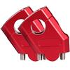 Generico Moto Fat Bar Riser Mount Manubrio Riser for Yamaha FZ1 Fazer MT-25 MT-03 XJR 400 TDM 900 FZ6R 28mm 1/8 pollici 22mm 7/8(22mm handlebar red)