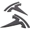 Nanaholy Tesla Model Y Accessories Tesla Emblem Sticker 2 pz/set per bagagliaio anteriore/bagagliaio posteriore logo decalcomania cover (modello in fibra di carbonio)