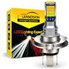 Ruiandsion H4 LED Lampadina faro moto DC 10-30V Super Bright 3030 30SMD Chipset Lampadina LED per faro moto, Bianco
