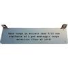 Targhe Storiche srl Supporto Targa Anteriore L in Acciaio Inox Fino al 1984