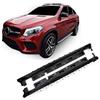 J&J AUTOMOTIVE Pedane Laterali per Mercedes GLE Coupe C292 2016-2019, Sottoporta Minigonne in Alluminio e Plastica ABS, Set Completo con Materiale di Montaggio Incluso