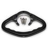 Homefurnishmall Bracciolo del passeggero del motociclo del serbatoio del gas, manopole manubrio per Yamaha FZ1 FZ6 R1 R6 accessori in alluminio (nero)