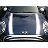 SB CarDesign Strisce Adesivo Cofano per F55 F56 F57 Mini Cooper - Bianco, Design 2