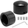 VIKKSAER Coperture nere per dadi dell'asse anteriore, coperture per forcella, ricambio per Harley Davidson Sportster Touring Softail Dyna Trike Electra Road Glide Road King Fat Boyoy 2002
