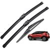 Generico Spazzole tergicristallo anteriori e posteriori compatibili con Renault Captur Kaptur 2016-2020 Spazzole parabrezza parabrezza 26+16+12