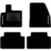 QUEMAR Tappetini Auto compatibili con Range Rover Evoque II dal 2019/ Kit Tappeti Moquette e Gomma su Misura (Set 2 Anteriori +2 Posteriori)/ Ricami e Colori Personalizzati (Bordo Antracite, 2 Ricami)
