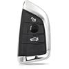 MASHRGX Guscio Chiave Per Serie 1 3 5 6 7 320 325 330 520 525 530 730 740 X1 X3 X5 X6 Guscio Di Ricambio Per Chiave Telecomando Auto MASHRGX(3 Buttons Black)