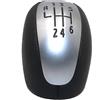 UANGLI Parti Di Ricambio Pomello Del Cambio A 6 Velocità Con Pomello Del Cambio Per Renault Koleos I MK1 2007-2016 (Color : Black)
