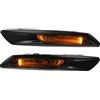 A ABSOPRO Indicatore di Svolta Laterale Ambra Luce per BMW 528i F10 1 Pc | Nero, ABS, PC, Ambra, DC12V, Chip LED Alta Potenza, Plug And Play, Per BMW 535i 550i 11-13, 528i Xdrive ActiveHybrid 5 12-13