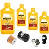 MOTO SPORT MONDO KIT TAGLIANDO PER MOTO CON 4 LITRI DI OLIO+1 FILTRO OLIO COMPATIBILE CON HONDA CB 1000 R MANUTENZIONE CAMBIO OLIO BARDAH L XTC C60 10W-40 POLAR PLUS FULLERENE SYNTH SPECIAL