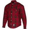 Merlin Axe Hydro Kevlar Camicia da moto impermeabile, rosso, L