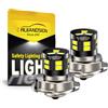 Ruiandsion Lampadina a LED P26s, 6 V-30 V, 12 V, ampia tensione AC, 6000 K, bianca, senza polarità, plug and play, compatibile con lampadine per fari anteriori di moto/bicicletta/triciclo (2 pezzi)