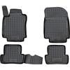 WALSER Tappetini in gomma per auto XTR su misura compatibile con Renault Clio 3 01/2005-12/2014, Clio 3 Grandtour 2007-2012