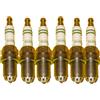 Bosch Set di 6 candele di accensione Bosch FGR6KQE per Audi S6 Porsche 911 Boxster Cayenne 2003-2006