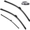 Autopixl Spazzola tergicristallo anteriore posteriore compatibile con Mercedes Benz Classe A W177 2018-2022 Parabrezza Parabrezza Accessori A180 A200 A220 A250 180 2019 (Color : Front Rear, Size : LHD)